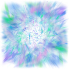 Wall Mural - an abstract transparent iridescent color blur design element.