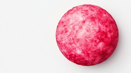 Wall Mural - abstract watercolor pink sphere round orb cosmic planet texture red celestial body design element