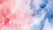 © Maryna - Soft blending of red and blue watercolor hues creating an abstract background for artistic use