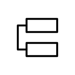 Adjacent item icon Thin vector set