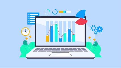 SEO optimization, Website ranking  increasing website traffic, marketing, Business SEO - 2d animation video