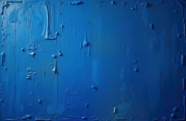 Aufkleber - Blue textured abstract background suitable for portrait. Unique paint strokes, textures create modern artistic backdrop. Versatile design for different styles. Emphasizes vibrant colors, bold