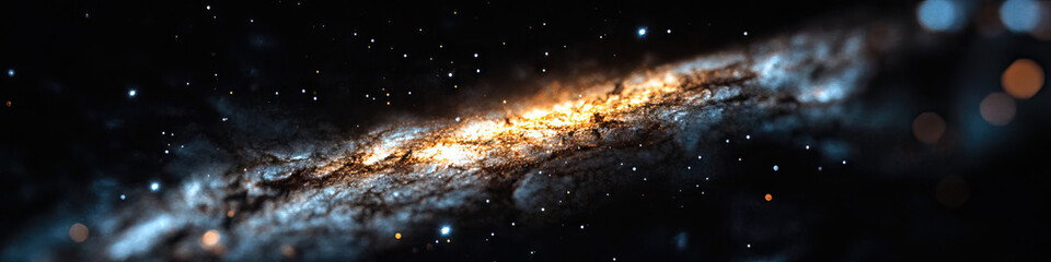 Wall Mural - Digital Rendering of a Galaxy Section