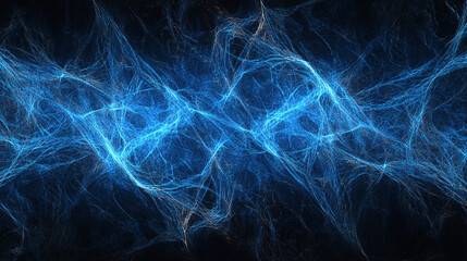 Explore a visually stunning abstract digital background that showcases glowing blue data streams and lines, symbolizing technology and innovation within the cyber space.