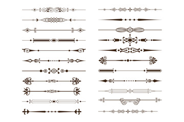 Wall Mural - vintage decorative lines collection