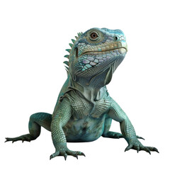 Wall Mural - Photorealistic Lizard on Clean transparent background. and Creative Projects