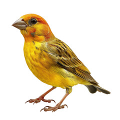 Wall Mural - Vibrant Weaver Bird Portrait with Clean transparent background.