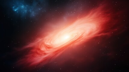 Wall Mural - dynamic flight through hyperspace in deep space with vivid nebula and starry sky, illustrating fast 