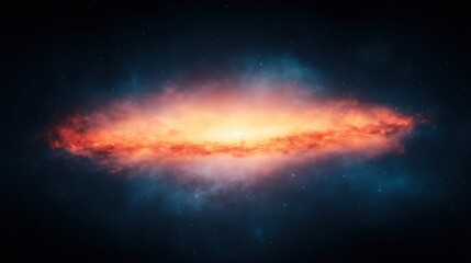 Wall Mural - cosmic galaxy exploration in outer space with dramatic light and deep starry background illustrating