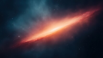 Wall Mural - cosmic spiral galaxy with swirling stars and nebula in deep space background for astronomy and futur