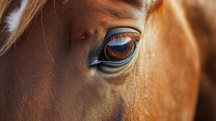 Wall Mural - Close-up of a Horse's Eye