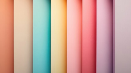 Wall Mural - Pastel Color Strips with Smooth Gradient Texture for Background and Design Use