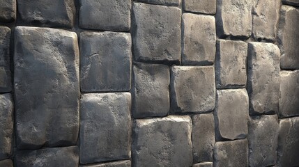 Textured stone wall background for architectural design and rustic style imagery