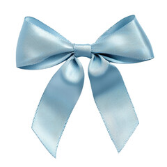 Wall Mural - minimalist blue gift bow emphasizing simplicity and elegance, perfect for decorating presents or adding touch of charm to any occasion