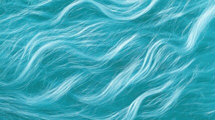 Wall Mural - Turquoise Textured Background with Wavy Pattern Ideal for Design and Creative Projects