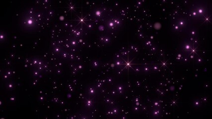 Wall Mural - pink particles lights background loop footage
