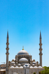 Wall Mural - eminonu new mosque or yeni cami in istanbul turkey. visit istanbul concept photo