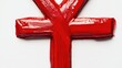 © Ева Поликарпова - Simple image of a red cross painted on a white background