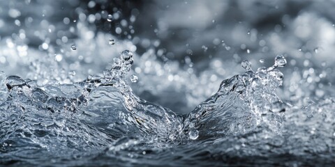 Wall Mural - Macro texture of water showcases intricate details, highlighting the beauty of water in a macro texture design. The macro texture of water enhances the visual appeal of natural elements.