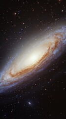 galaxy in the universe with copy space vertically 9:16