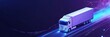 © Da - AI-Driven Route Optimization: Revolutionizing Transport Efficiency. Abstract 32K Tech Background Showcasing Economic Data for Fuel Savings, Reduced Delivery Times, and Enhanced Service Levels in Logis