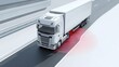 © Da - AI-Driven Route Optimization: Revolutionizing Transport Efficiency. Abstract 32K Tech Background Showcasing Economic Data for Fuel Savings, Reduced Delivery Times, and Enhanced Service Levels in Logis