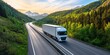 © Da - AI-Driven Route Optimization: Revolutionizing Transport Efficiency. Abstract 32K Tech Background Showcasing Economic Data for Fuel Savings, Reduced Delivery Times, and Enhanced Service Levels in Logis