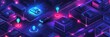 © Da - AI-Driven Route Optimization: Revolutionizing Transport Efficiency. Abstract 32K Tech Background Showcasing Economic Data for Fuel Savings, Reduced Delivery Times, and Enhanced Service Levels in Logis