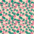 © Indejang - Bubble harmonyAbstract Pattern, Circle Overlay, Pastel Polka Dots, Retro Design, Modern Graphic, Minimal Art, Confetti Style, Home Décor Print, Wallpaper Design, Fabric Pattern