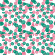© Indejang - Bubble harmonyAbstract Pattern, Circle Overlay, Pastel Polka Dots, Retro Design, Modern Graphic, Minimal Art, Confetti Style, Home Décor Print, Wallpaper Design, Fabric Pattern
