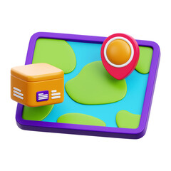 Delivery Tracking 3D Icon