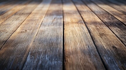 Poster - Rustic Wooden Floorboards with Natural Light and Shadows Adding Depth : Generative AI