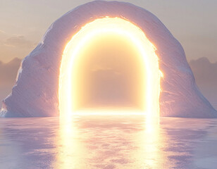 Wall Mural - Glowing Arctic Portal