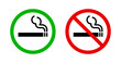 © ValGraphic - No smoking and smoking area sign set