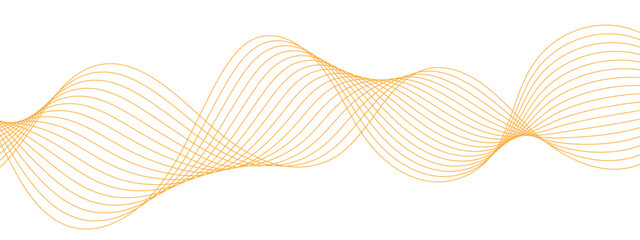 Poster - Elegant Abstract Waveform Design. Minimalist Linear Pattern with Flowing Curves. Curved line vector element stripes. Technology curved lines. Digital frequency track equalizer.