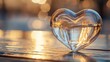 © artamora - Glass heart sunset outdoor romance love