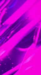 Wall Mural - Abstract background with pink blue neon lines glowing in ultraviolet light and bokeh lights Data transfer concept Digital futuristic wallpaper 4K vertical