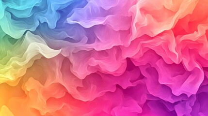 Wall Mural - Vibrant Rainbow Gradient Abstract with Smooth Color Transitions