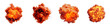 © WORLDSTOCK - Explosive Fireball Clouds in Different Stages of Action and Destruction Effects