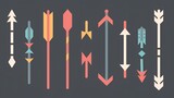 arrow vector icon set collection diffrent arrow signs