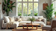 © lina - bright living room with sectional sofa coffee table