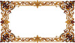 © widiati - Ornate Golden Frame with Floral Design: Elegant Decorative Border