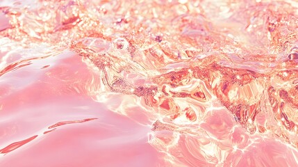 Wall Mural - Luxurious Metallic Rose Gold Texture with Reflective Surface Detail