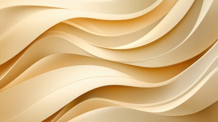 Wall Mural - elegant flowing waves in warm neutral tones for modern background design and creative artwork applic