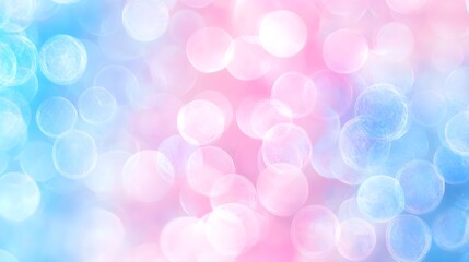 Wall Mural - Gentle Pastel Bokeh Lights in High Quality and Sharp Focus
