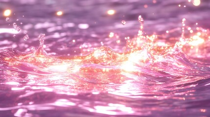 Wall Mural - Dreamy Pink and Purple Gradient with Wavy Texture and High Quality