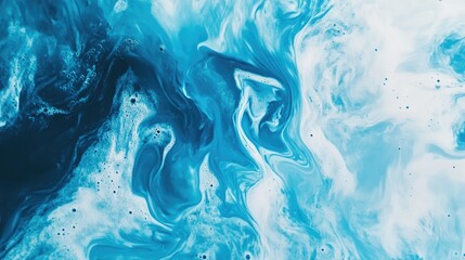 Wall Mural - blue fluid abstract background with vivid swirls and textures ideal for artistic and creative projec