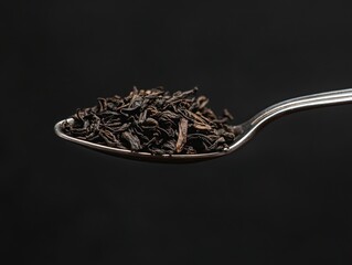 Tea on Black Background