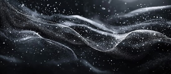 Wall Mural - elegant dark grey sparkling lights background for celebrations with space for custom text and design