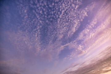 Wall Mural - a beautiful sky tinted by the sun leaving vibrant shades of gold, pink, blue and multicolored. cloud